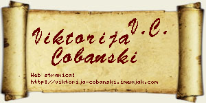 Viktorija Čobanski vizit kartica
